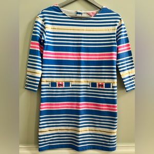 New! Lilly Pulitzer Lena Dress Lapis Blue Tiki  Size XXS $158 Starfish zipper